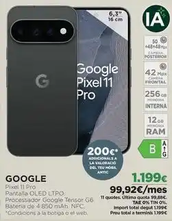 El Corte Inglés Google - pixel 11 pro oferta