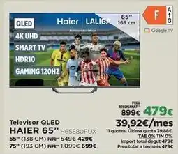 El Corte Inglés Haier - televisor qled 65 oferta