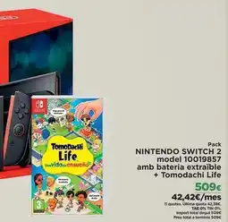El Corte Inglés Nintendo - switch 2 amb bateria extraible + tomo dachi life oferta