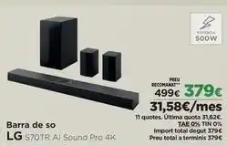 El Corte Inglés Lg - barra de so oferta