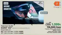 El Corte Inglés Sony - televisor oled oferta