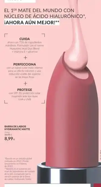 Barra de labios Hydramatic Matte