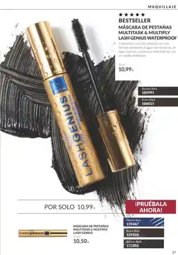 AVON Avon máscara de pestañas multitask & multiply lash genius waterproof oferta