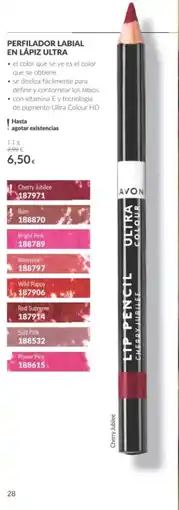 AVON Avon perfilador labial en lápiz ultra oferta