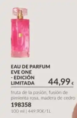 AVON Eve one eau de parfum edición limitada oferta