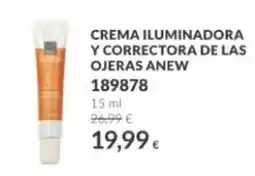 AVON anew crema iluminadora y correctora de las ojeras oferta