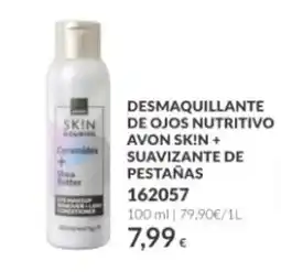 AVON Avon Skin + Desmaquillante de Ojos Nutritivo Suavizante de Pestañas oferta