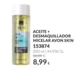 AVON Avon Skin aceite + desmaquillador micelar oferta