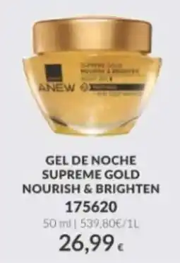 AVON Anew gel de noche supreme gold nourish & brighten oferta