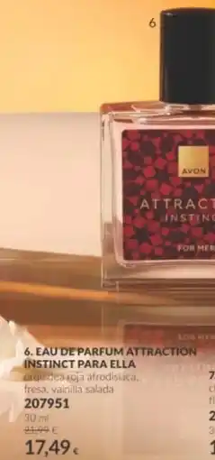 AVON Avon eau de parfum instict para ella oferta