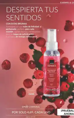AVON Avon senses raspberry delight body mist oferta