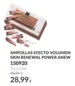 AVON anew ampollas efecto volumen skin renewal power oferta