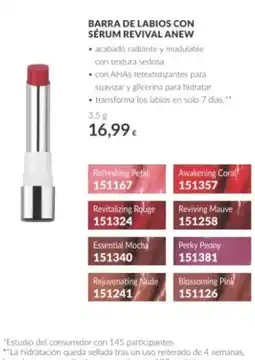 AVON anew barra de labios con serum revival oferta