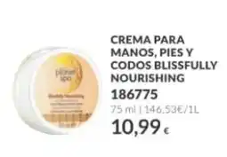 AVON planet spa crema para manos, pies y codos blissfully nourishing oferta
