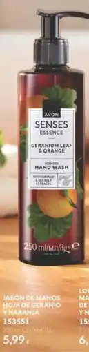 AVON Avon senses essence hoja de geranio y naranja oferta