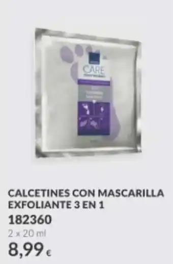 Care calcetines con mascarilla exfoliante 3 en 1