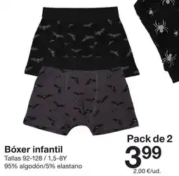 Zeeman Bóxer infantil oferta