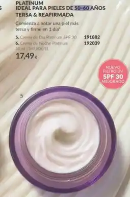 AVON Platinum crema de día oferta
