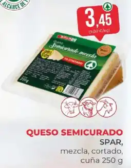 SPAR spar queso semicurado mezcla cortado oferta