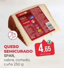 SPAR spar queso semicurado cabra cortado oferta