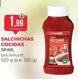 SPAR spar salchichas cocidas oferta