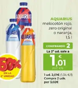 SPAR Aquarius melocotón rojo, zero original o naranja oferta