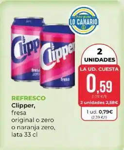 SPAR Clipper refresco fresa oferta