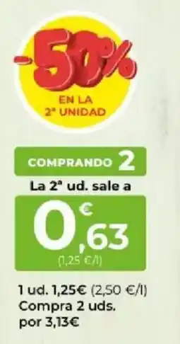 SPAR La 2ª ud. sale a 0,63€ oferta