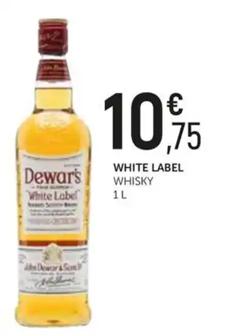 Dewar's white label whisky