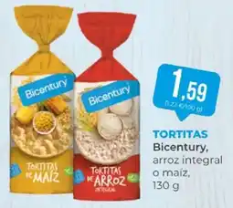SPAR Bicentury tortitas de maíz, arroz integral o maíz oferta