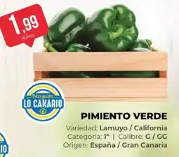 SPAR Lo Canario pimiento verde oferta
