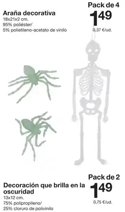 Zeeman Araña decorativa oferta