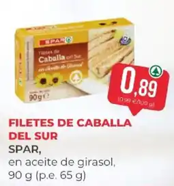 SPAR spar filetes de caballa del sur oferta