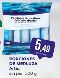 SPAR Artiq porciones de merluza del cabo sin piel oferta