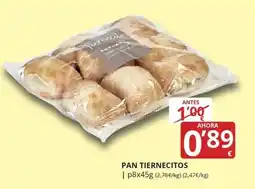 Supermercados MAS Pan tiernecitos oferta