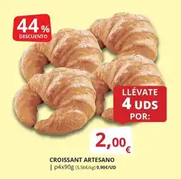 Supermercados MAS Croissant artesano oferta