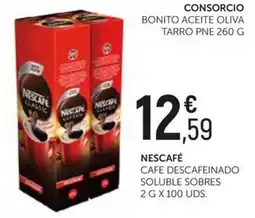 Comerco Cash & Carry Nescafé cafe descafeinado soluble sobres oferta