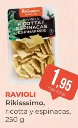 SPAR Rikissimo ravioli ricotta y espinacas oferta