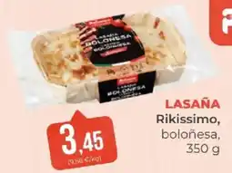 SPAR Rikissimo lasaña boloñesa oferta