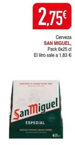 Masymas San Miguel cerveza especial oferta