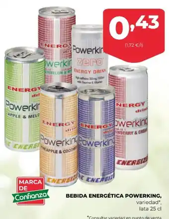 SPAR Powerking bebida energética oferta