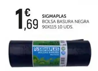 Sigmaplas bolsa basura negra