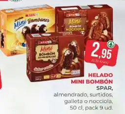 SPAR Helado mini bombón spar oferta