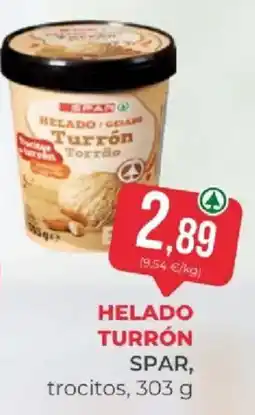 SPAR helado turron spar oferta