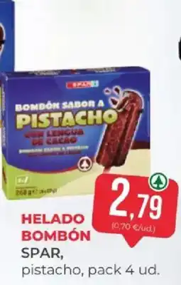 SPAR spar helado bombon pistacho oferta