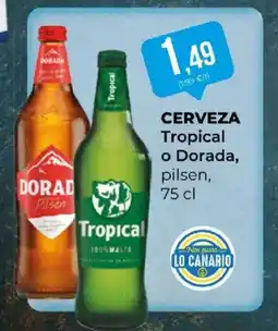 SPAR Tropical dorada cerveza oferta