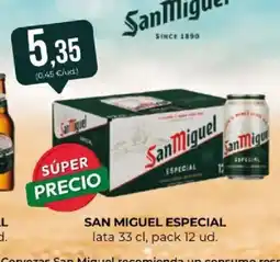 SPAR San Miguel Especial oferta