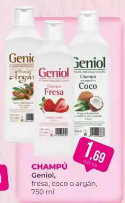 SPAR Geniol champú, fresa, coco o argán oferta