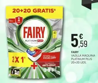 Fairy vajilla máquina platinum plus