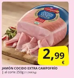 Supermercados MAS Campo Frío jamón cocido extra oferta
